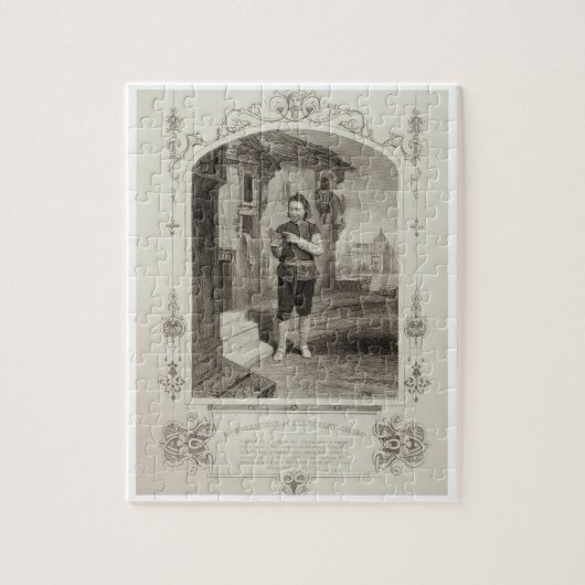 de heer Buckstone als Lancelot Gobbo, Act II Scene Legpuzzel (Verticaal)