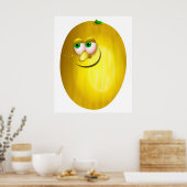 de heer Canary Melon Poster (Keuken)