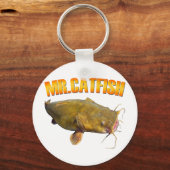 De heer Catfish Fishing Sleutelhanger (Voorkant)