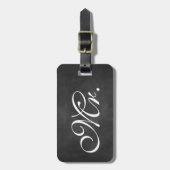de heer Chalkboard Bagagelabel (Voorkant verticaal)