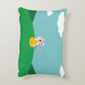 De heer Cheeseman the Mouse Accent Kussen (Achterkant (Verticaal))