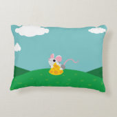 De heer Cheeseman the Mouse Accent Kussen (Achterkant)