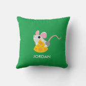 De heer Cheeseman the Mouse Kussen (Achterkant)