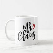 de heer Claus Black Script met Pet Holiday Mok (Links)