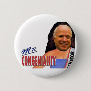 de heer Congeniality 2 Ronde Button 5,7 Cm