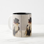 de heer Cool Tweekleurige Koffiemok (Voorkant links)