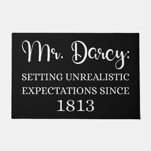 De heer Darcy: onrealistische verwachtingen sinds  Deurmat (Voorkant)