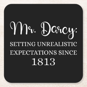 De heer Darcy: onrealistische verwachtingen sinds Vierkante Kartonnen Onderzetter