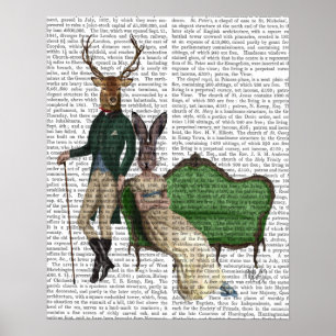 De heer Deer en mevrouw Rabbit Poster