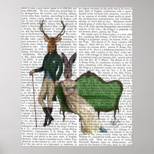 De heer Deer en mevrouw Rabbit Poster
