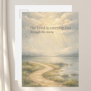 De Heer Draagt U Christelijke Aanmoediging Briefkaart