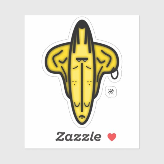 De heer Ears - cartoon staat voor Sticker v2 (Vel)