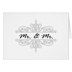 DE HEER EN DE HEER GAY WEDDING CARD 