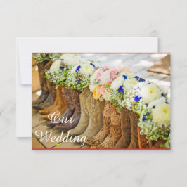 De heer en de heer Wedding Invitation Kaart