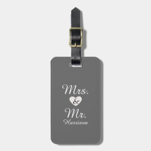 De heer en mevrouw bagagelabel
