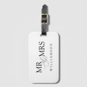 De heer en mevrouw bagagelabel (Voorkant (verticaal))
