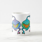 De heer en mevrouw Blob Cartoon Fun Alien Gift Mok (Center)