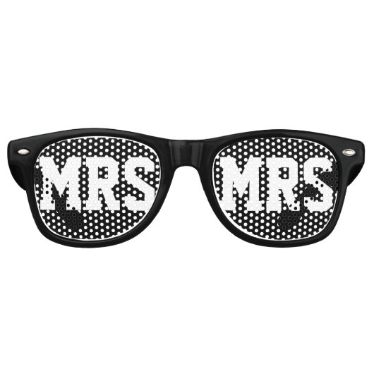 De heer en mevrouw bruiloft hebben de schaduw van retro zonnebril (Voorkant)