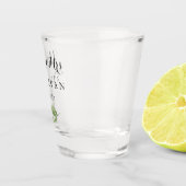 De heer en mevrouw bruiloft naam en datum shot glas (Rechts)