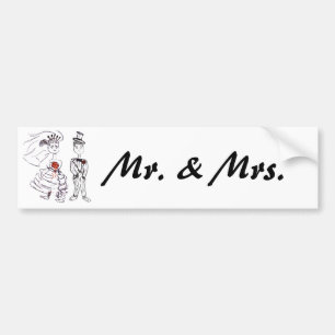 De heer en mevrouw bumpersticker