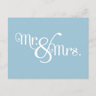De heer en mevrouw Classy White over Sky Briefkaart