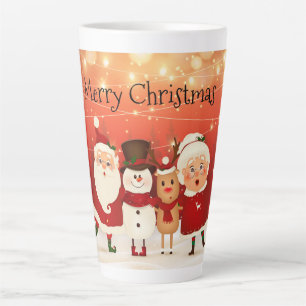 De heer en mevrouw Claus Snowman en Rudolph Latte Mok