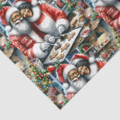 De heer en mevrouw Clause Schattigee Kerstmis Tissuepapier (Detail)