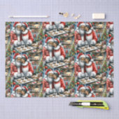 De heer en mevrouw Clause Schattigee Kerstmis Tissuepapier (Craft)