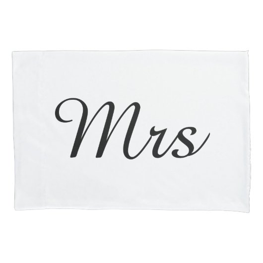De heer en mevrouw | elegant modern echtpaar kussensloop (Voorkant)