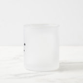 De heer en mevrouw | elegant modern echtpaar matglas koffiemok (Center)
