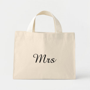 De heer en mevrouw elegant modern echtpaar mini tote bag