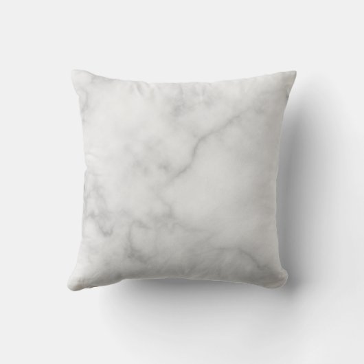 De heer en mevrouw | Elegant White Marble Modern S Kussen (Achterkant)