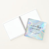 De heer en mevrouw Faux Holographic Wedding Guest  Notitieboek (Binnen)