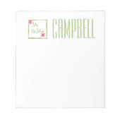 de heer en mevrouw Happy Notes for Spring Notitieblok (Voorkant)