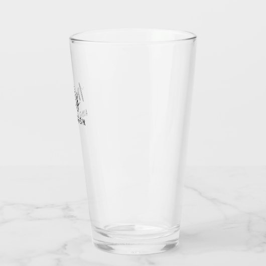 De heer en mevrouw | Modern script aangepast Glas (Links)