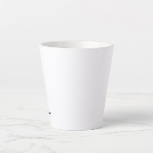 De heer en mevrouw | Modern script aangepast Latte Mok (Voorkant)
