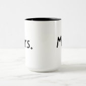 De heer en mevrouw mok hebben de mokken zwart-wit (Midden)