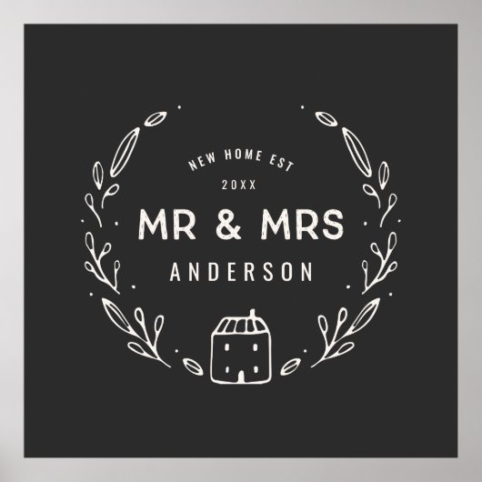 De heer en mevrouw new home poster (Voorkant)