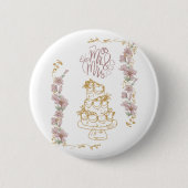 de heer en mevrouw ronde button 5,7 cm (Voorkant)