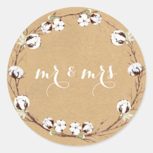 De heer en mevrouw Rustic Envelope zegels