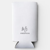De heer en mevrouw | Zwart-wit modern script (Voorkant)