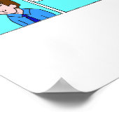 de heer Fitz - oplossing voor het onderwijs Poster (Hoek)