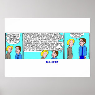 de heer Fitz - oplossing voor het onderwijs Poster