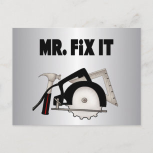 de heer Fix it Briefkaart