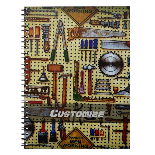 de heer Fix it Handyman Tools Notitieboek (Voorkant)