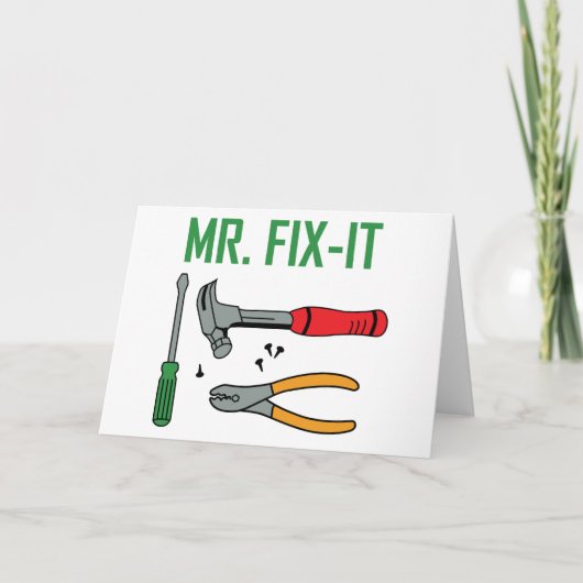 de heer Fix it Kaart (Voorkant)