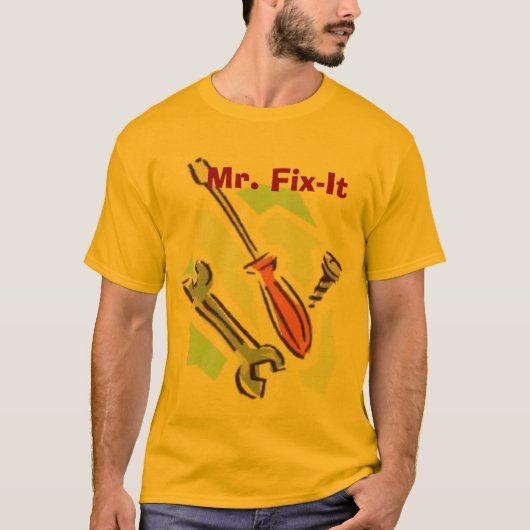 de heer Fix-it T-shirt (Voorkant)