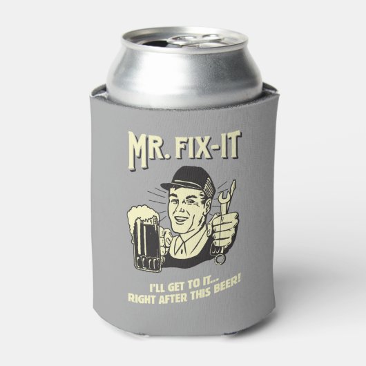 de heer Fixit: Na deze bier Blikjeskoeler (Blikje Voorkant)