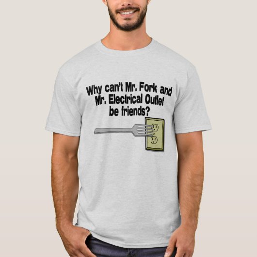 de heer Fork & de heer Outlet T-shirt (Voorkant)