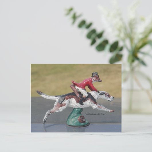 de heer Fox Cross-country Briefkaart (Staand voorkant)